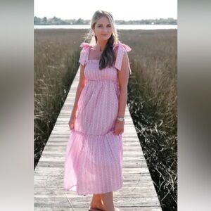 Tuckernuck Cameran Eubanks pink smocked dress